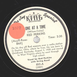 Red Perkins - Once At A Time / Im So happy I Could Cry