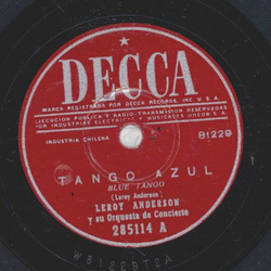 Leroy Anderson - Tango Azul / Violinando