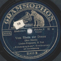 Grammophon-Orchester - Vom Rhein zur Donau Teil I und II