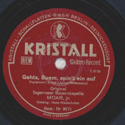 Moar, jn - Gehts, Buam, spielt ein auf, Potpourri Teil I und II