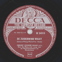 Orkest Zonder Naam - Rode Rozen, Rode Lippen, Rode Wijn / De Zunderwind waait