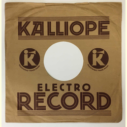 Original Kalliope Cover f�r 25er Schellackplatten A3 B