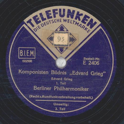 Berliner Philharmoniker - Komponisten Bildnis: Edvard Grieg Teil I und II