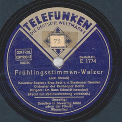 Erna Sack - Frhlingsstimmen Walzer / Drauen in...