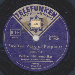 Berliner Philharmoniker - Zweites Puccini-Potpourri Teil I und II