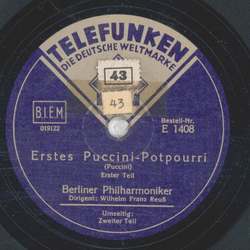 Berliner Philharmoniker - Erstes Puccini-Potpourri Teil I und II