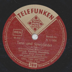 Bielefelder Kinderchor - Tanz-und Spiel-Lieder Teil I / Teil II