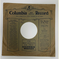 Original Columbia Cover fr 25er Schellackplatten A18 B