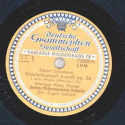 Berliner  Philharmoniker Orchester - Klavierkonzert a-...