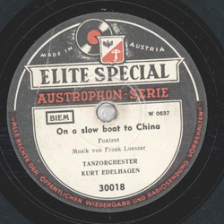Tanzorchester Kurt Edelhagen - On A Slow Boat To China /...