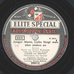 Undine von Medvey - Junger Mann, Liebe fängt man aber...