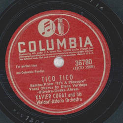 Xavier Cugat and his Waldorf-Astoria Orchestra - Linda Mujer / Tico Tico