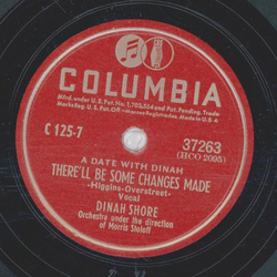 Dinah Shore - There ´ll Be Some Changes Made / They Didn´ t Believe Me
