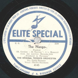 The Original Teddies Orchestra - The Nango / Minnie From Trinidad