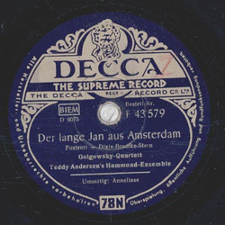 Golgowsky Quartett, Teddy Andersen - Der lange Jan aus Amsterdam / Anneliese