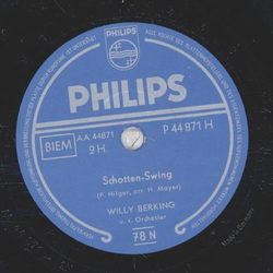 Willy Berking - Jockey-Dixie / Schotten Swing