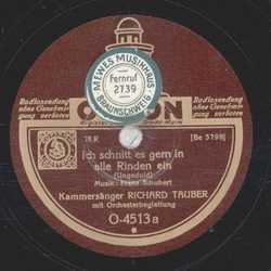Richard Tauber - Ich schnitt es gern in alle Rinden ein /...