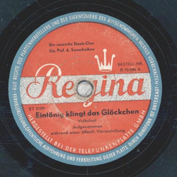 Der russische Staats-Chor - Eintnig klingt das Glckchen / Abendglocken