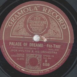 Jack Hylton - Dont forget / Palace Of Dreams