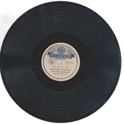 Platte mit kyrillischer Schrift - Matr. Nr. 7435-1231 / 7436-1232