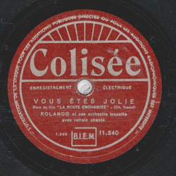 Rolando - Vous Ètes Jolie / Boumi