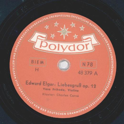 Yasa Prihoda - Edward Elgar : Liebesgru op.12 / Dvorak- Wilhelmy. Humoreske