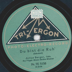 Julius Berger - Du bist die Ruh / Le Cygne