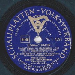 Georg Grüber - Ufatöne 1934/35 Teil I / Ufatöne 1934/35 Teil II