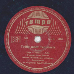 Werner Preu - Wenn das blaue Meer nicht wr / Jenny Johnson - Teddy, mach` Tanzmusik
