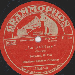 Deutsches K�nstler Orchester - La Boh�me, Potpourri