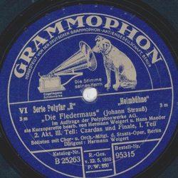 Hermann Weigert - Die Fledermaus ( 4 Platten)