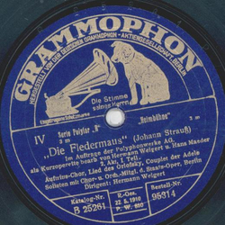 Hermann Weigert - Die Fledermaus ( 4 Platten)