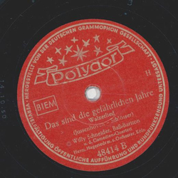 Willy Schneider -Dr Molli  / Das sind die gefhrlichen Jahre