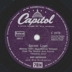 Ray Anthony and his Orchestra - O Mein Papa / Secret Love