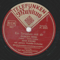 Jean Steurs - Ein Tänzchen mit dir / Auf dem Straßenbummel
