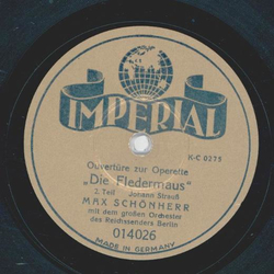 Max Schnherr - Ouvertre zur Operette Die Fledermaus, Teil I und II