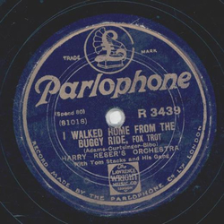 Harry Resers Orchestra - I walked home from the Buggy Ride / Rube Town Band Rehearsal