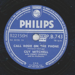 Guy Mitchell - Call Rosie on the phone / Cure for the Blues