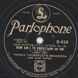 Louis Armstrong / Frankie Trumbauers Orchestra - St. Louis-Blues / How I to know