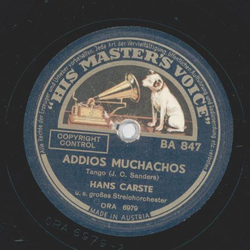 Hans Carste - Blue Tango / Addios Muchachos