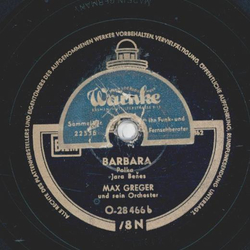 Max Greger Orchester - Marianka-Polka / Barbara