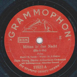 Hans Georg Schtz - Mitten in der Nacht / Ich mcht so gern tanzen