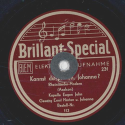 Ernst Harten - Du bist mein guter Kamerad, mein Schatz / Kannst du pfeiffen, Johanna? 