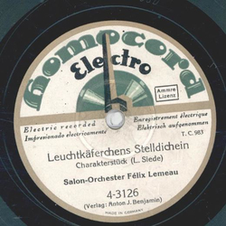 Salon-Orchester Flix Lemeau - Weekend im Schlaraffenland / Leuchtkferchens Stelldichein