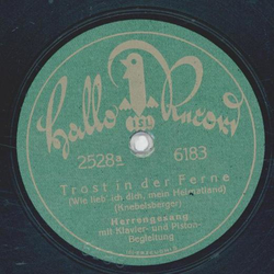 Herrengesang- Trost in der Ferne  / Der letzte Gru