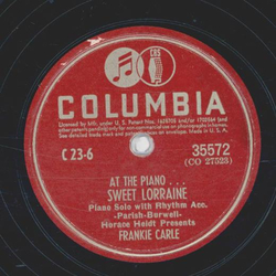 Frankie Carle - Twelfth Street Rag / At The Piano .... Sweet Lorraine