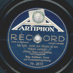 Max Kuttner - Ich hab mich am Rhein in ein Mdel verliebt...