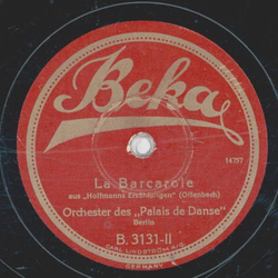 Orchester des Palais de Danse - Intermezzo sinfonico / La Barcarole