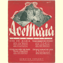 Notenheft / music sheet - Ave Maria