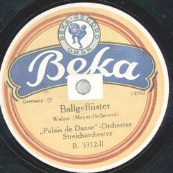 Orchester des Palais de Danse - Was Blumen trumen / Ballgeflster